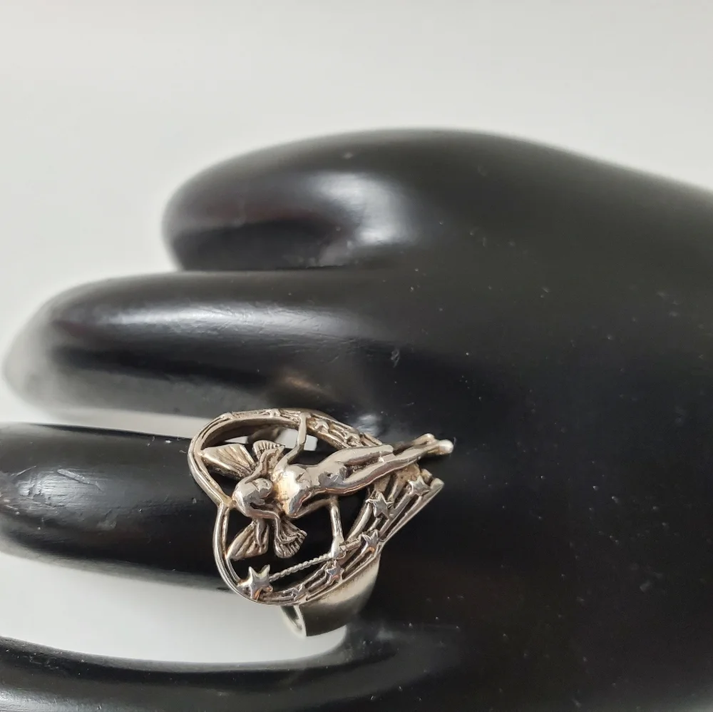 Seductive Celestial Enchantress Sterling Silver 925 Ring